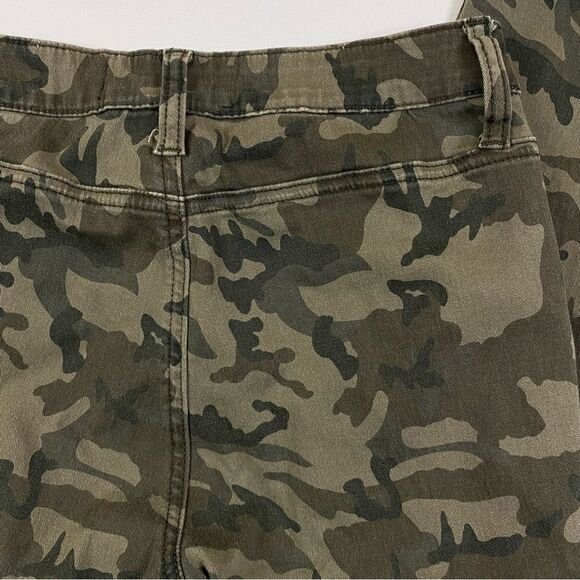 Ashley Mason Skinny Cargo Pants Women's 7 Chino Military Army Camo - Picture 10 of 13